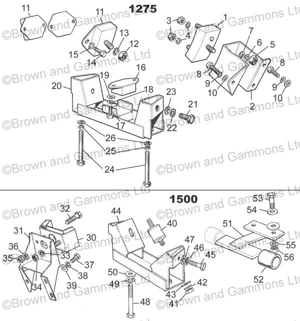 Mounts 1275 1500 Engine & Gearbox Mounts 1275 1500 Engine & Gearbox